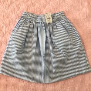 NWT - Crewcuts girls seersucker skirt